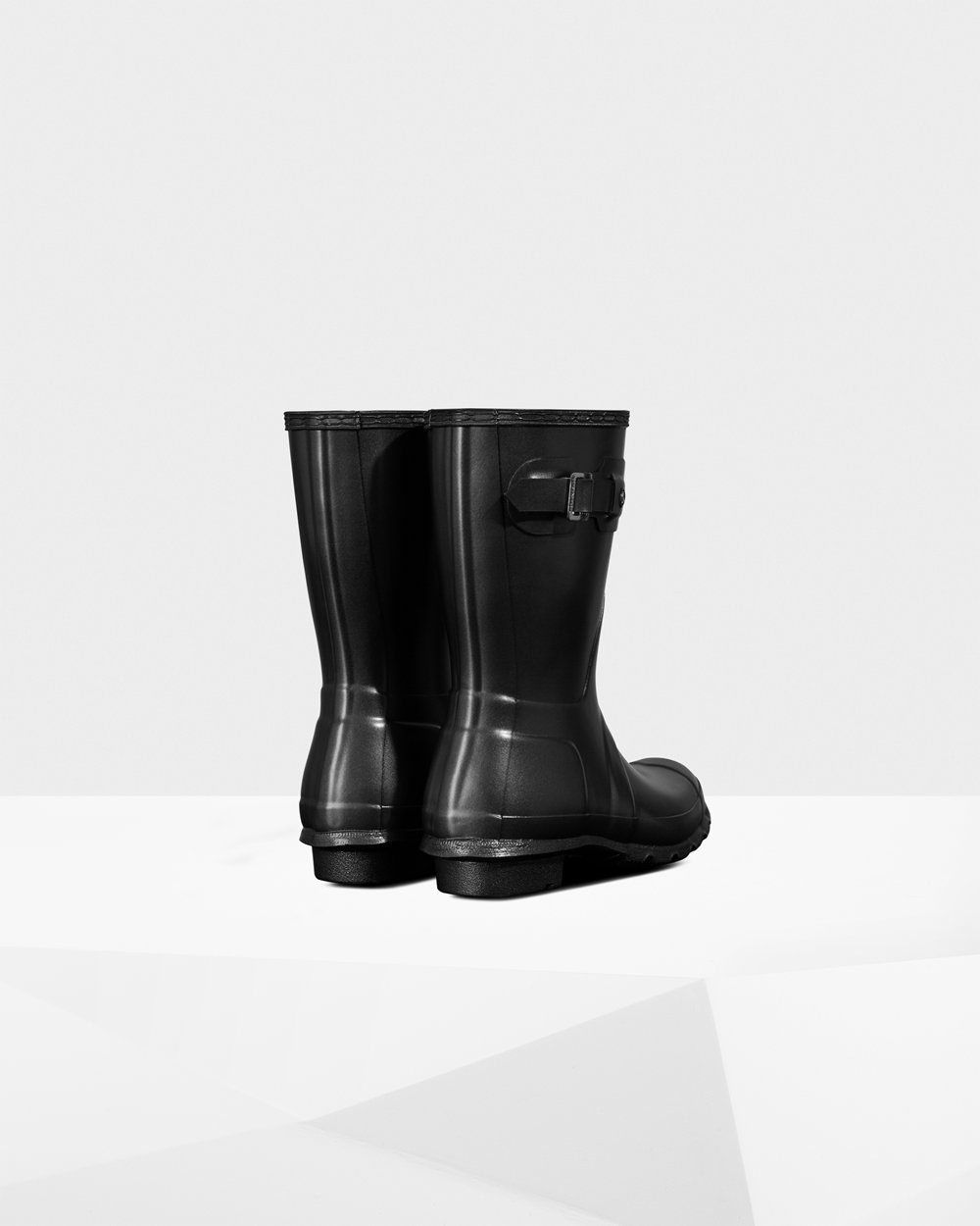 Hunter Original Pearlized Short Rain Boots - Cheap Online Womens Black - QIZYEX263